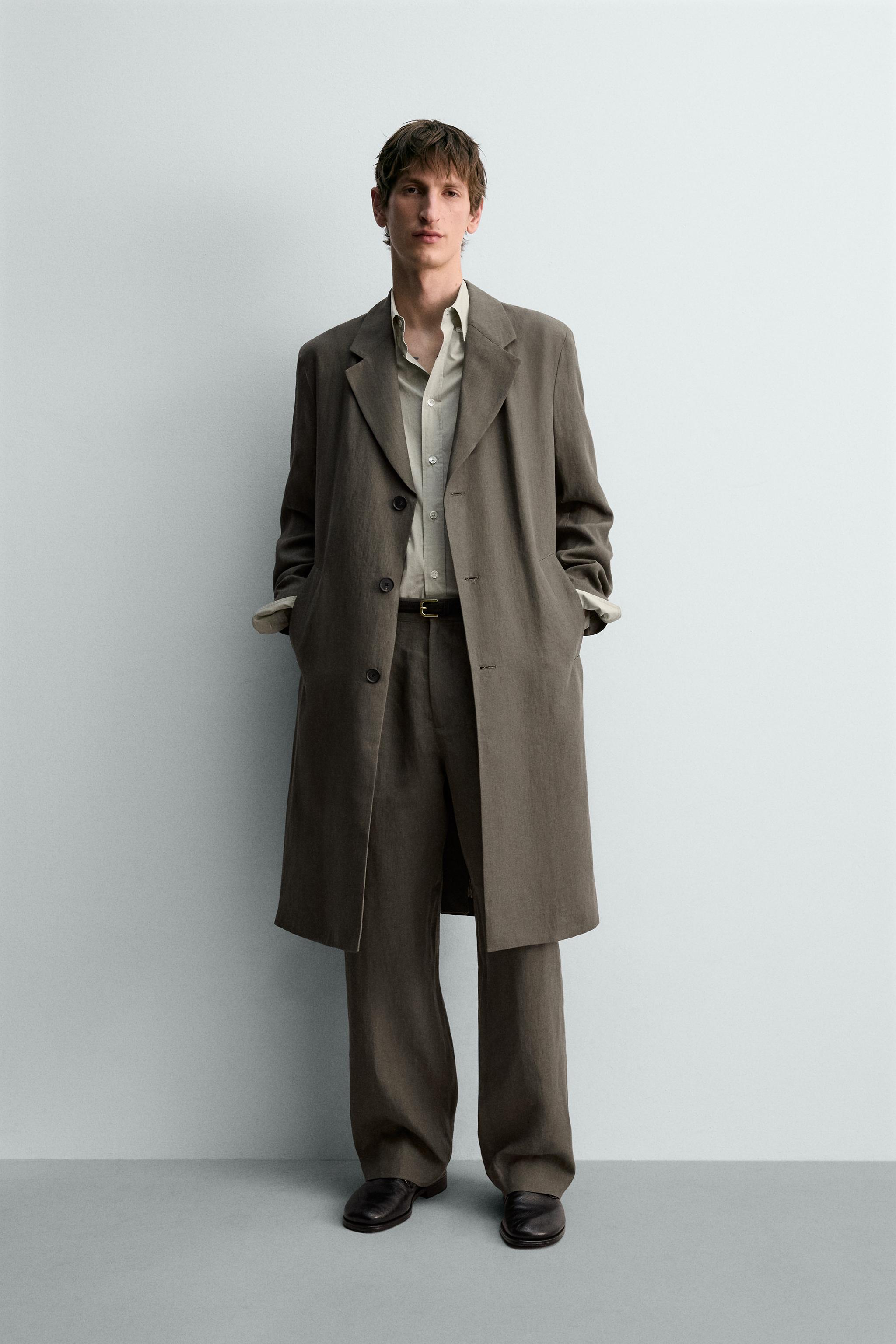 100% LINEN FROCK COAT